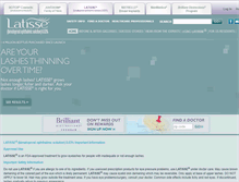 Tablet Screenshot of latisse.com