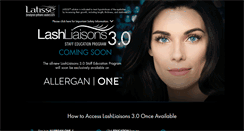 Desktop Screenshot of lashliaison.latisse.com