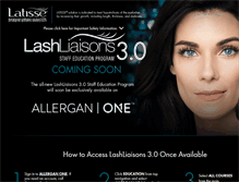 Tablet Screenshot of lashliaison.latisse.com